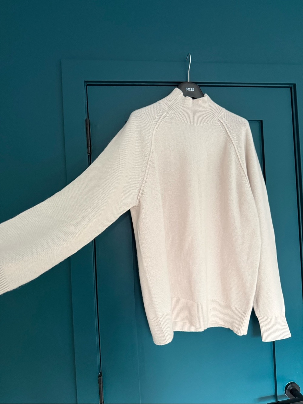 COS Cream Turtleneck Knit Sweater